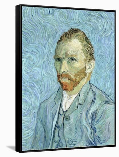 Self Portrait, 1889-Vincent van Gogh-Framed Stretched Canvas