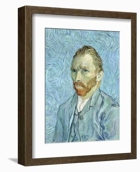 Self Portrait, 1889-Vincent van Gogh-Framed Premium Giclee Print