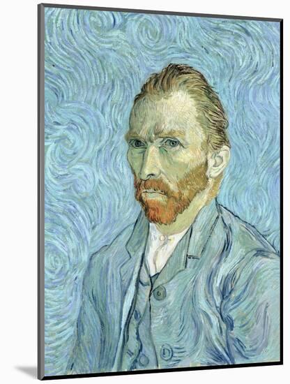 Self Portrait, 1889-Vincent van Gogh-Mounted Premium Giclee Print