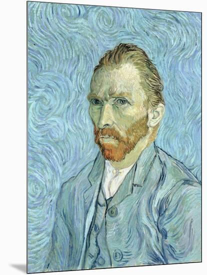 Self Portrait, 1889-Vincent van Gogh-Mounted Premium Giclee Print