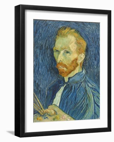 Self-Portrait, 1889-Vincent van Gogh-Framed Giclee Print