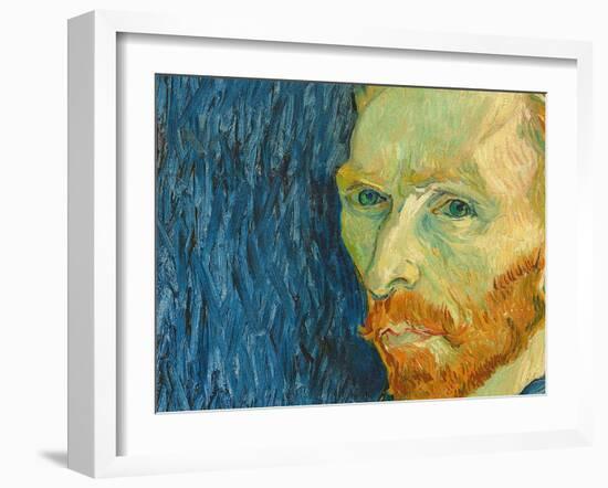 Self-Portrait, 1889-Vincent van Gogh-Framed Giclee Print