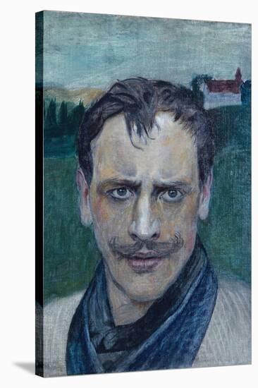 Self portrait, 1895-Harald Oscar Sohlberg-Stretched Canvas