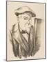 Self-Portrait, 1896-97-Paul Cézanne-Mounted Giclee Print