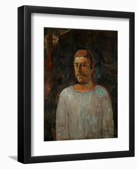 Self-Portrait, 1896-Paul Gauguin-Framed Giclee Print