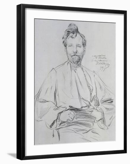 Self Portrait, 1899-Alphonse Mucha-Framed Giclee Print