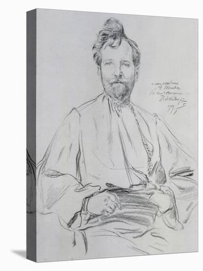 Self Portrait, 1899-Alphonse Mucha-Stretched Canvas