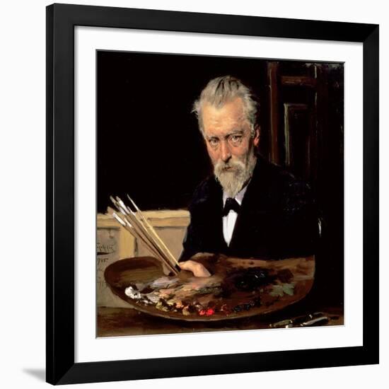 Self Portrait, 1905-Vladimir Egorovic Makovsky-Framed Giclee Print