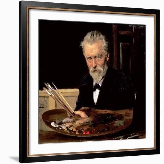 Self Portrait, 1905-Vladimir Egorovic Makovsky-Framed Giclee Print