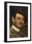 Self-Portrait, 1910-1920-Guglielmo Micheli-Framed Giclee Print