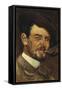 Self-Portrait, 1910-1920-Guglielmo Micheli-Framed Stretched Canvas