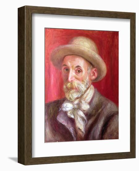 Self Portrait, 1910-Pierre-Auguste Renoir-Framed Giclee Print