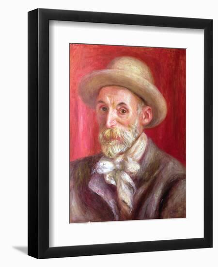 Self Portrait, 1910-Pierre-Auguste Renoir-Framed Giclee Print