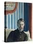 Self-Portrait, 1910-Boris Michaylovich Kustodiev-Stretched Canvas