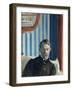 Self-Portrait, 1910-Boris Michaylovich Kustodiev-Framed Giclee Print