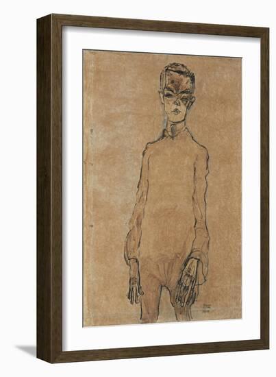 Self-Portrait, 1910-Egon Schiele-Framed Giclee Print