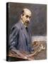 Self Portrait, 1911-12-Max Liebermann-Stretched Canvas