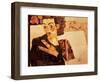 Self Portrait, 1911-Egon Schiele-Framed Premium Giclee Print