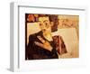 Self Portrait, 1911-Egon Schiele-Framed Premium Giclee Print