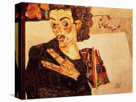 Self Portrait, 1911-Egon Schiele-Stretched Canvas