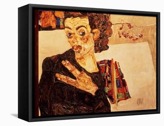 Self Portrait, 1911-Egon Schiele-Framed Stretched Canvas