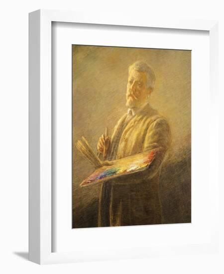 Self Portrait, 1911-Gaetano Previati-Framed Giclee Print