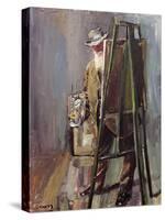 Self portrait, 1912-Christian Krohg-Stretched Canvas
