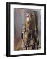 Self portrait, 1912-Christian Krohg-Framed Giclee Print