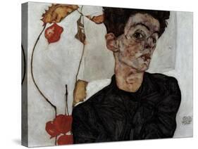 Self-Portrait, 1912-Egon Schiele-Stretched Canvas