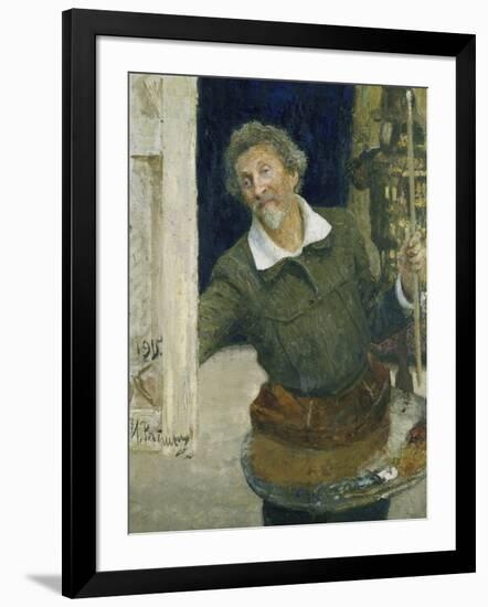 Self Portrait, 1915-Ilya Efimovich Repin-Framed Giclee Print