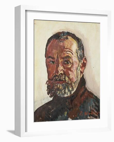 Self Portrait, 1918-Ferdinand Hodler-Framed Giclee Print