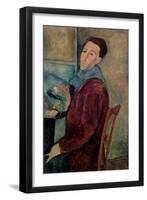 Self Portrait, 1919-Amedeo Modigliani-Framed Giclee Print