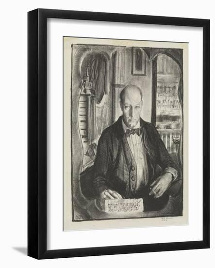 Self-Portrait, 1921-George Wesley Bellows-Framed Giclee Print