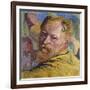 Self Portrait, 1923 (Oil on Canvas)-Giovanni Giacometti-Framed Giclee Print