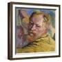 Self Portrait, 1923 (Oil on Canvas)-Giovanni Giacometti-Framed Giclee Print