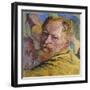 Self Portrait, 1923 (Oil on Canvas)-Giovanni Giacometti-Framed Giclee Print