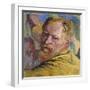 Self Portrait, 1923 (Oil on Canvas)-Giovanni Giacometti-Framed Giclee Print