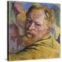 Self Portrait, 1923 (Oil on Canvas)-Giovanni Giacometti-Stretched Canvas