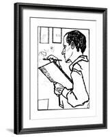 Self-Portrait, 1925-Pavel Nikolayevich Filonov-Framed Giclee Print