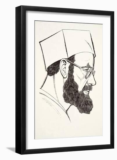 Self-Portrait, 1927-Eric Gill-Framed Giclee Print