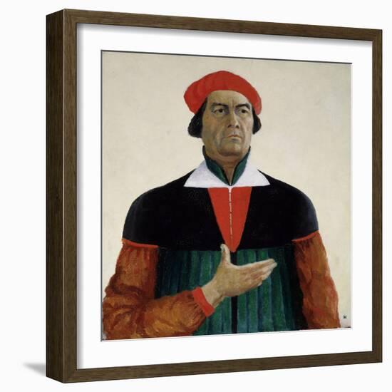 Self-Portrait, 1933-Kasimir Severinovich Malevich-Framed Giclee Print