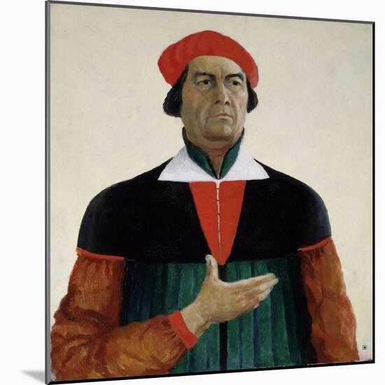 Self-Portrait, 1933-Kasimir Severinovich Malevich-Mounted Giclee Print