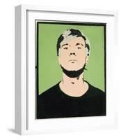 Self-Portrait, 1964 (on green)-Andy Warhol-Framed Giclee Print