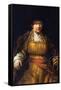 Self-Portrait [7]-Rembrandt van Rijn-Framed Stretched Canvas