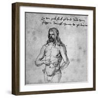 Self Portrait, About 1512-1513 or 1519-Albrecht Durer-Framed Giclee Print