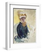 Self Portrait, about 1880-Mary Cassatt-Framed Giclee Print