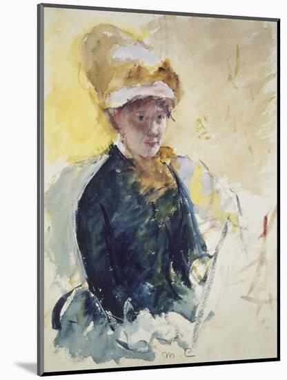 Self Portrait, about 1880-Mary Cassatt-Mounted Giclee Print