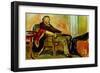 Self Portrait after Influenza, 1919-Edvard Munch-Framed Giclee Print