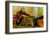 Self Portrait after Influenza, 1919-Edvard Munch-Framed Giclee Print