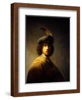 Self-Portrait, Aged 23-Rembrandt van Rijn-Framed Giclee Print